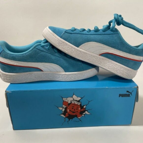 Puma Other - Puma Kool-Aid Suede Triplex Blue Youth Kids Sneakers Size 2.5C w/Box